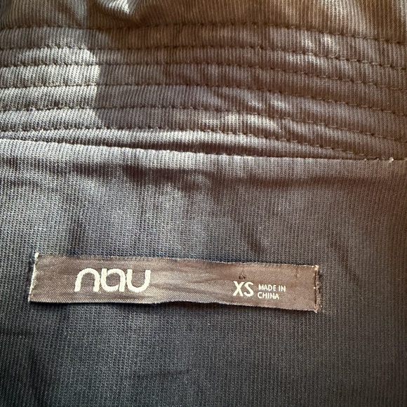 Nau Black Collared Zip Up Coat XS - Picture 4 of 10